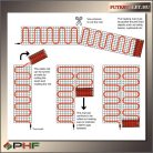 T-MAT 100-18.0 fűtőháló (fűtőszőnyeg) - 18,0 m2 - 1800W