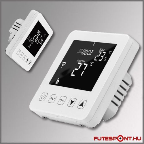 M61 WIFI padlószenzoros termosztát - fehér