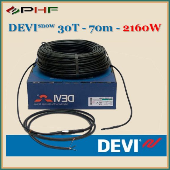 DEVIsnow™ 30T kültéri fűtőkábel - 70m - 2160W (400V) DEVIsnow™ 30T kültéri fűtőkábel - 70m - 2160W (400V)