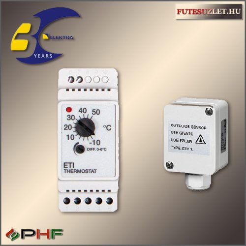 ETI-1551 termosztát , ETI-744 szenzorral