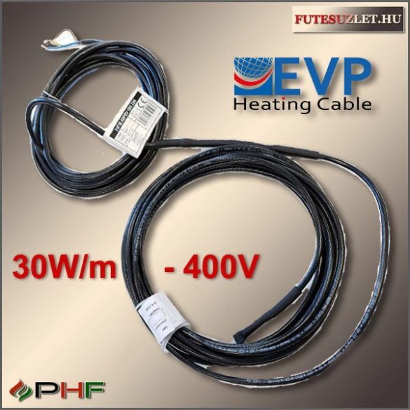 EVP-30-ADPSV 30W/m 400V kültéri fűtőkábel - 132m - (3900W)