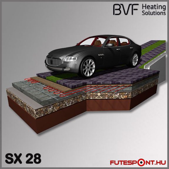 BVF SX28 kültéri fűtőkábel 22,9m - 640W BVF SX28 kültéri fűtőkábel 22,9m - 640W